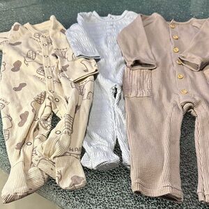 Cozy Kids One Piece Set - Cream, White, Tan